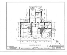 Photo:Dover New Jersey Washington Arms Tavern 1930s First Floor Plan HABS picture