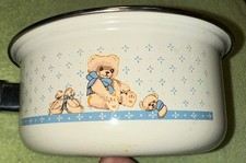 Vtg Tienshan Theodore Teddy Bear Metal Sauce Pot with No Lid  picture