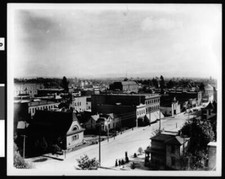 Birdseye view of the city of Orange 1890 California Old Photo picture