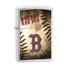 Zippo Windproof Lighter MLB Boston Red Sox Street Chrome (AD225) picture