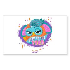 CafePress Furby Word To The Furb Rectangle Bumper Sticker Car Decal (1220235057) picture