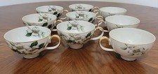 Vintage Meito Norleans Livonia Dogwood Pattern Teacups Set of 9 picture