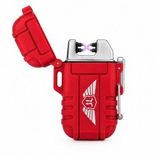 RED Plasma Electric USB Rechargeable Flameless Lighter Waterproof Windproof picture