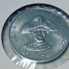 1968 John Paul Jones Patriot Shell Famous Americans Coin Game - Token picture