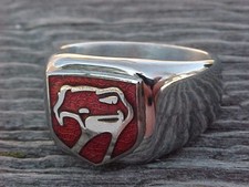 1992-2002 Dodge Viper Silver Chrome Ring Size #10 NOS Unique Logo Hi-Quality picture