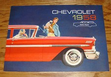 Original 1958 Chevrolet Station Wagon Sales Brochure 58 Chevy Brookwood Yeoman picture