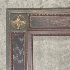 OVERSIZED 59” ANTIQUE FITs 20”x48” AMERICAN FOLK ART PRIMITIVE PICTURE FRAME picture