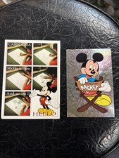 Two Vintage Post Cards Disney, Mickey Mouse 70s 80s picture