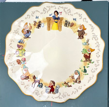 Lenox Disney Snow White Cake Plate Snow White and the Seven Dwarfs picture