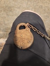 Vintage  Street Letter Box Lock MV Post Office US Brass No Key USPS Obsolete picture