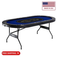 Barrington 10 Player oval Folding Poker Table picture