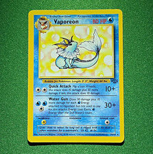 Pokémon 1999 Jungle Vaporeon Card 28/64 English Wizards of the Coast picture