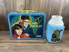 Unused 1981 Mr Merlin Lunchbox with Thermos. Almost Mint. picture