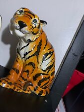 vintage porcelain tiger figurine picture