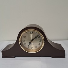 Vintage Linden Mantel Clock Battery Operated Quartz Double Chime picture