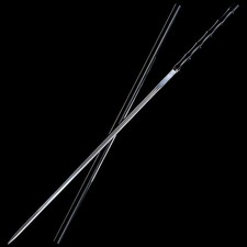 Slim Chinese Jian Sword Manganese Steel Blade Painted Carbon Steel Scabbard picture