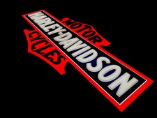 Harley Davidson Bar And Shield Custom LED light sign Large Mancave Garage Shop picture