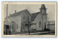 c1910's M. E. Church And Parsonage Clarendon Pennsylvania PA Antique Postcard picture
