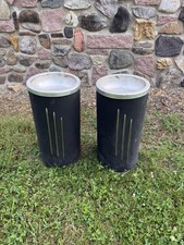 PAIR - Vintage Art Deco Smoking Stand Ash Urns - Compco Chicago- OG LABELS IOOF picture
