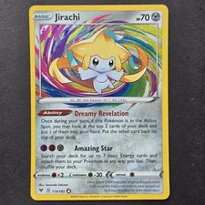 Jirachi 119/185 SWSH Vivid Voltage Amazing Rare Holo Pokemon TCG English Card  picture