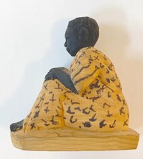 J D Akeredolu Painted Wooden Figure picture