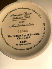 Anheuser-Busch Breweriana Lidded Steins 1999 Collectors Club & 2001 150th picture
