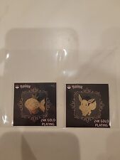 Magikarp And Eevee Pokémon 24k Gold Plated Sticker Officially Licensed  picture