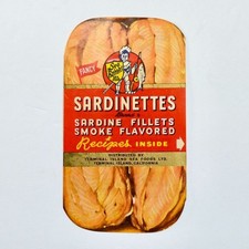 Vintage Sea Knight Sardinettes Sardine Fillets Recipe Pamphlet Ad Advertisement picture