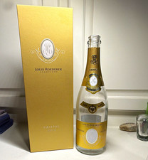 Louis Roederer Cristal 2018 EMPTY Bottle & Gold Box Champagne Collectible picture