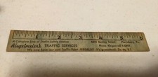 Vintage 1958 Riegelmeier's Traffic Services Harrisburg PA Advertising Ruler picture