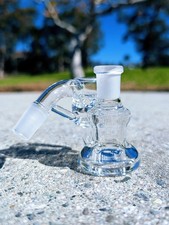 Turbine Perc 14mm 45°  Premium Dry Ash Catcher Tobacco Water Pipe Bong Bubbler picture