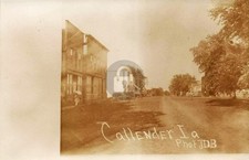 Main Street CALLENDER IA Iowa RPPC Photo Postcard COPY picture