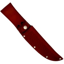 Fixed Blade Knife Belt Sheath for 5in. Blades Genuine Leather Tan Brown picture