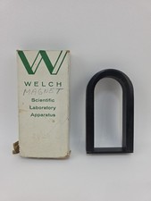 Vintage Welch Scientific Laboratory Magnet No 1829 Horseshoe U Shape w Box picture