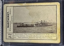 1900 Cincinnati Fireside Game Co White Squadron Navy Battleship Nantucket J2 picture