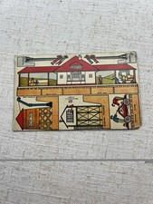 1914 J. Alan Fletcher Postcard #18 Cut Out Train Station picture