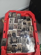 Antique 19th Century Tintype Photos Lot Of 35 picture