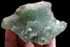 179g Natural Rare Echelon Cube Green Fluorite Mineral Specimen/China picture