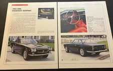 1962-1966 Maserati Sebring - Vintage Automotive Spec-Sheet Art Print / Wall Art picture