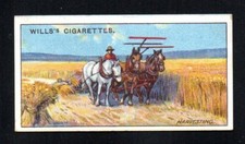 HARVESTING IN AUSTRALIA 1925 WILLS CIGARETTES AUSTRALIAN OVERSEAS DOMINION #41 picture