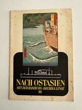 Vtg ca 1930s Hamburg America Line Travel to East Asia Brochure booklet ships picture