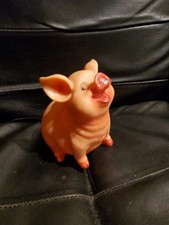 Durable Plastic Piggy Bank pig realistic hard plastic 5.75