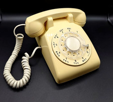 Vintage Western Electric CS500DM Rotary Dial Phone Beige Ivory AT&T Untested Par picture