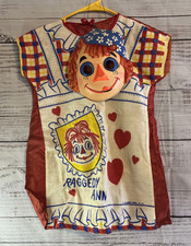 Ben Cooper Raggedy Ann Child Costume Mask M 8-10 Halloween 1965 Vintage picture