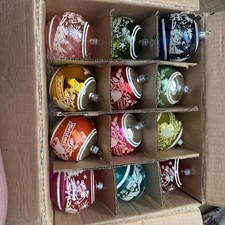 Vintage Shiny Brite 12 Pack  Stenciled Ornament Sold As Is picture