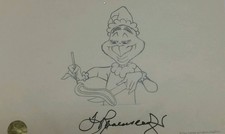 Chuck Jones How the Grinch Stole Christmas 1966 signed orig prod drawing Grinch picture
