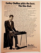 Sho-Bud Gretsch Curley Chalker Steel Guitar Vintage 1960s Magazine Print Ad picture