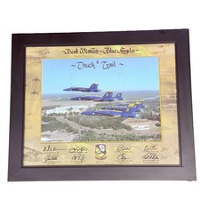 2011 Blue Angels US Navy 100 Years Naval Aviation Framed Signed Photo 23x19 READ picture