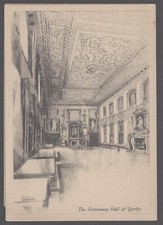 Ernest Coffin The Governers Hall at Bart's Drawing Postcard Art Ornate Decor picture