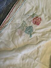 Lot Of 9 Different VTG Cotton Hand Embroidered Tablecloths picture